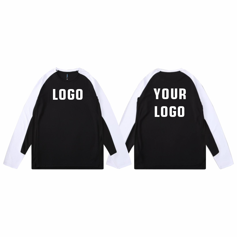 Kaos Olahraga Lari Lengan Panj - Embroidery Cotton Shirt ulasan dan harga