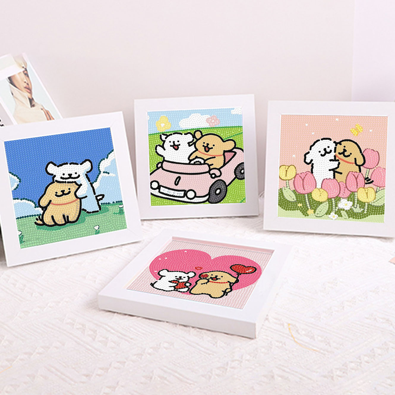 Lukisan Dekoratif Bingkai Berl - Embroidery Garments ulasan dan harga