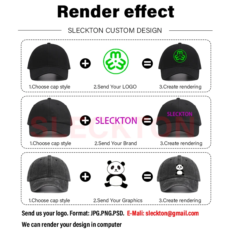 SLECKTON topi bisbol LOGO kust - Embroidery Design Logo ulasan dan harga