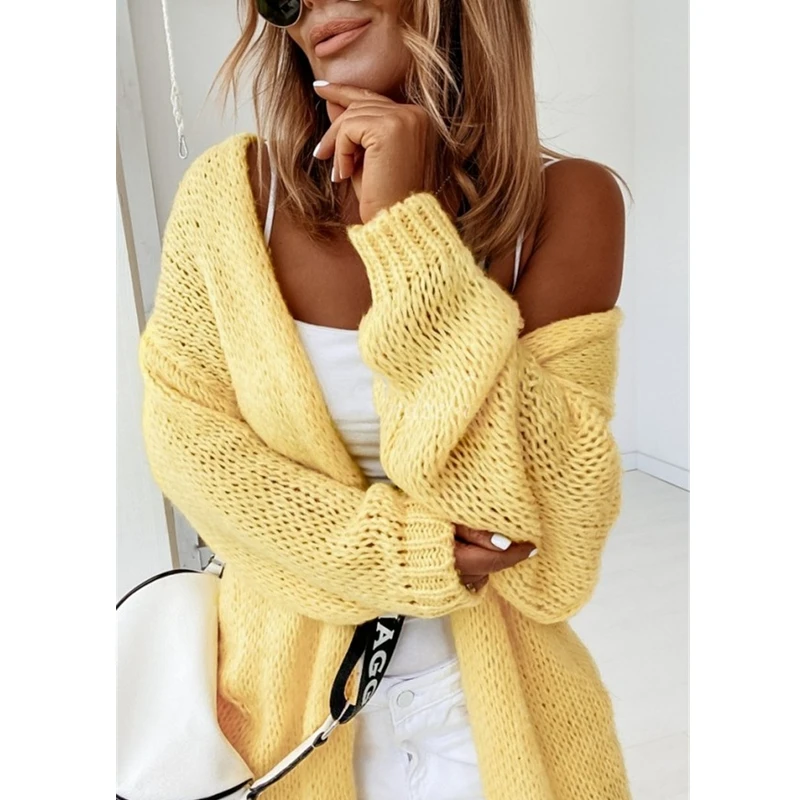 Sweater rajut kardigan wanita, - Embroidery Online ulasan dan harga