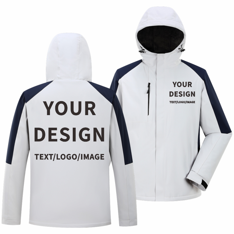 Jaket Kasual Musim Dingin Logo - Embroidery Design Logo ulasan dan harga